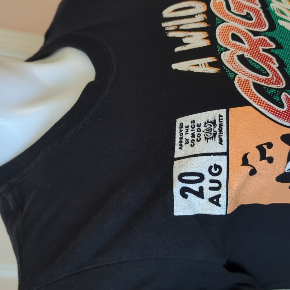 Black Matter Corgirus Comic Graphic Tee Size S - Picture 3 of 5